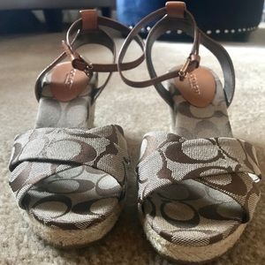 Coach wedge heels